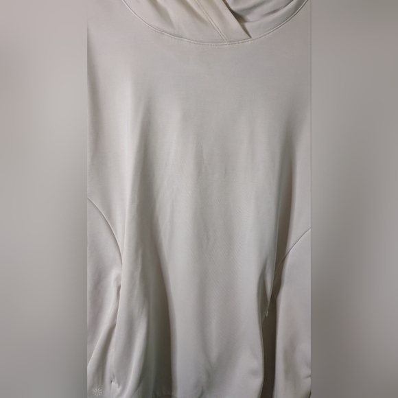 Athleta White Criss Cross Back Hoodie Sweatshirt L - Picture 2 of 11